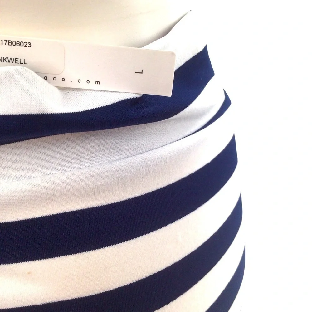 Susanna Monaco Revolve Sachi Blue&‎ White Stripe Inkwell Skirt